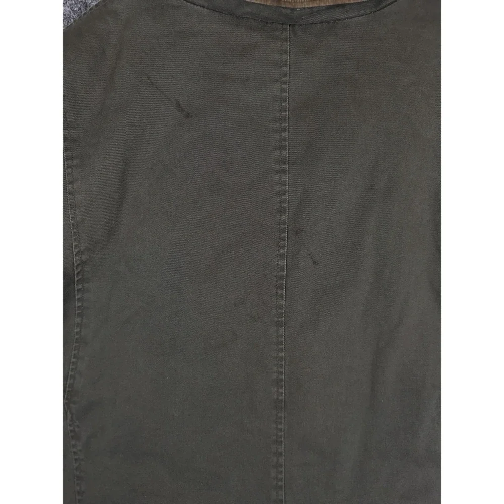 Levi's Canvas Utility Jacket Corduroy Collar Lined Men's XL Green Detroit Style - Picture 11 of 14